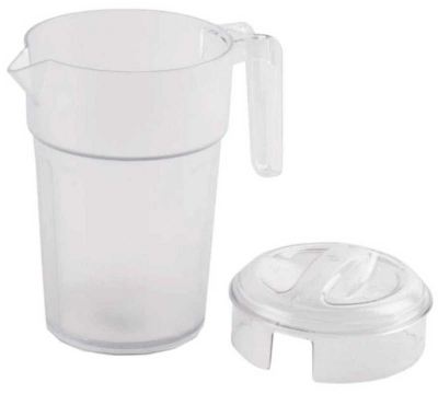 Jarra de Policarbonato com Tampa 1,0 Litros - Jarra Cambro