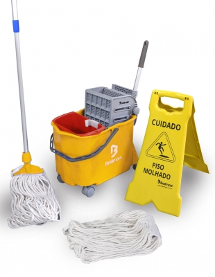 Kit Bralimpia - Kit Mop Líquido 20 Litros Bralimpia
