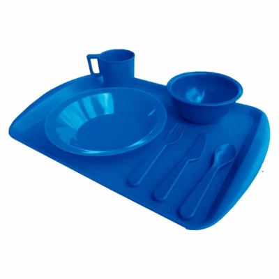 Kit Merenda Escolar Badeja Prato Tigela Caneca Talher