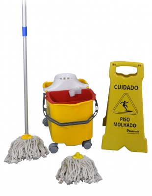 Kit Standard Bralimpia - Kit Mop Líquido 20 Litros Bralimpia
