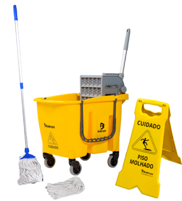 Kit Standard Bralimpia - Kit Mop Líquido 30 Litros Bralimpia