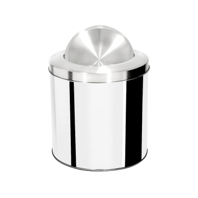 Lixeira Aço Inox Tampa Basculante para Pia