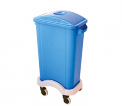 Lixeira com Tampa Lisa 50 Litros - Lixeira Seletiva Bralimpia 