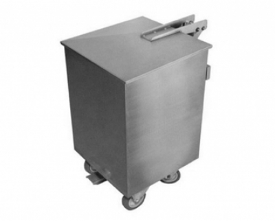 Lixeira Porta Detritos com Pedal - Lixeira de Inox Cozinha Profissional