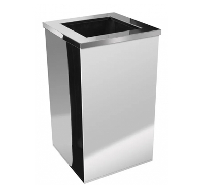 Lixeiras de Inox Quadrada - Lixeira Aço Inox
