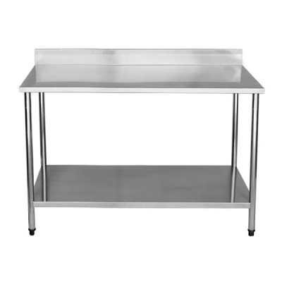 Mesa de Aço Inox de Encosto – Bancada de Aço Inox