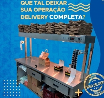 Mesa de Delivery Aquecida