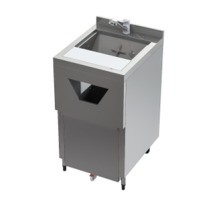 Modulo Bar com Cuba e Lixeira - Bar de Aço Inox Modular