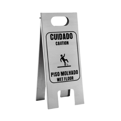 Placa Sinalizadora em Aço Inox