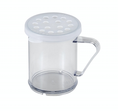 Polvilhador Policarbonato Tampa Branca - Polvilhador Cambro 