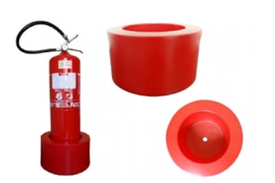 Porta Extintor de Polietileno - Porta Extintor de Piso Vermelho