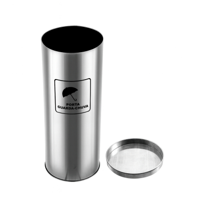 Porta Guarda Chuva Redondo Aço Inox