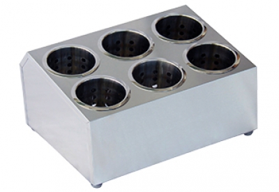 Porta Talheres de Inox Duplo 6 Divisões - Porta Utensílios