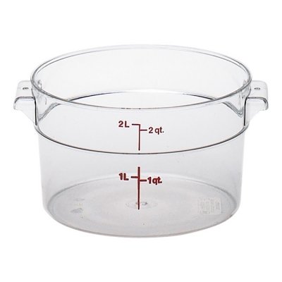 Pote Redondo com Graduação 1,9 L – Pote Graduado Cambro