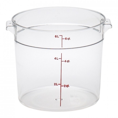 Pote Redondo com Graduação 5,7 L – Pote Graduado Cambro