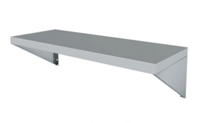 Prateleira Elevada Lisa Aço Inox - Prateleira Aço Inox Suspensa