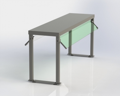 Protetor Salivar para Buffets | Aparador Salivar Centro 870 mm