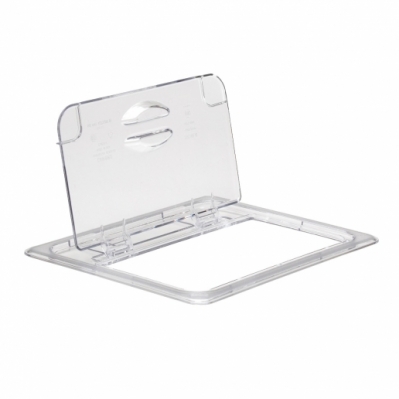 Tampa de Policarbonato com Dobradiça GN1/2 – Tampa Cambro com Dobradiça